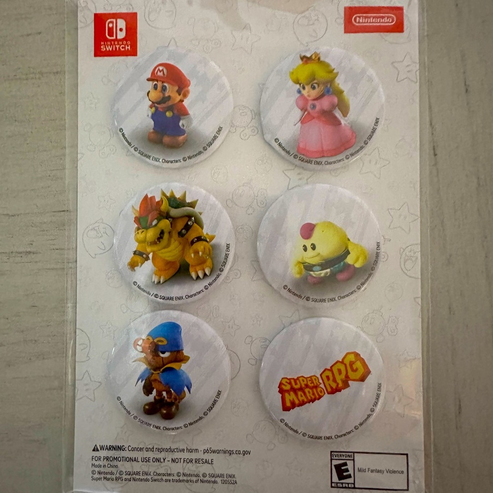 Super Mario RPG collective Pins
